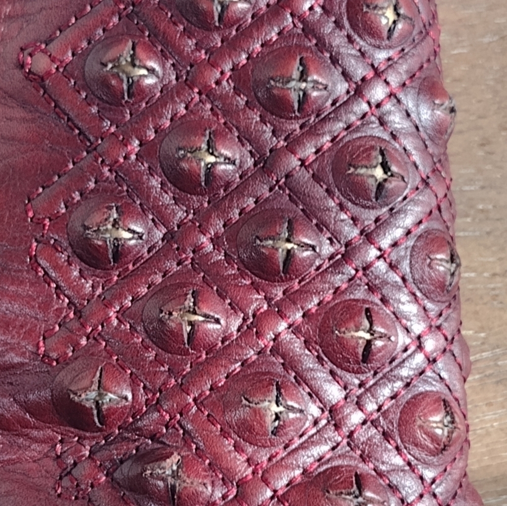 Lucky Brand Leather Madonna Studded Cowboy Cowgirl Grunge Moto Size 7 to 7.5 - Picture 11 of 12